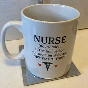 NWOT . Extra large nurse mug.